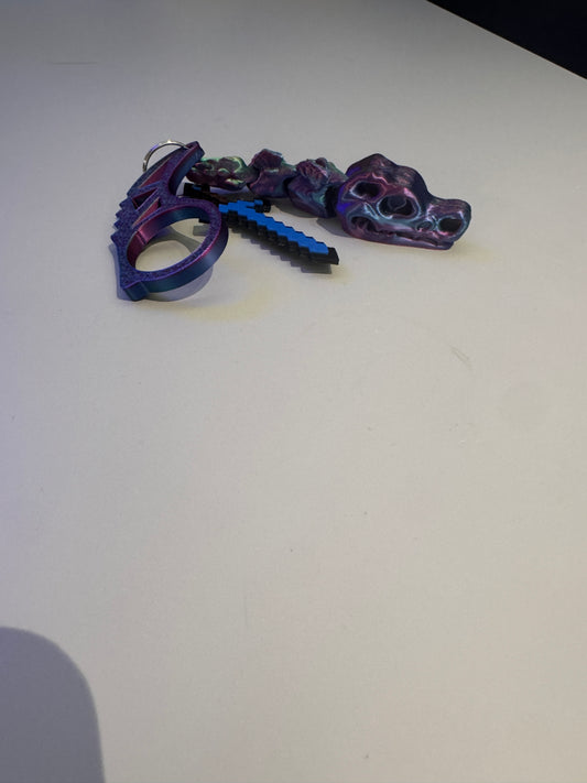 Super combo mini skull + diamentowy mieczyk + keyrambit