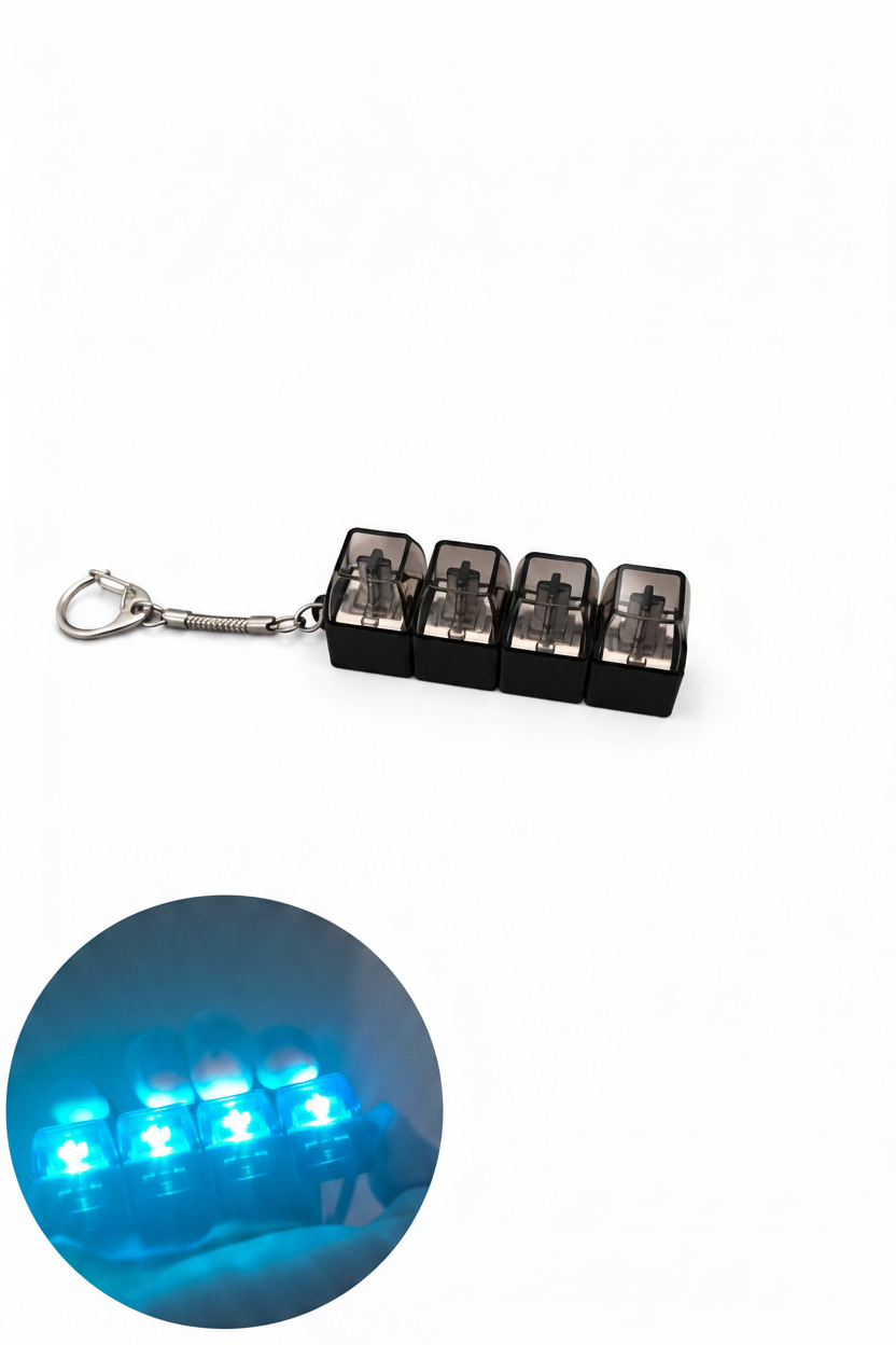 Keychain switches with larger glow circle